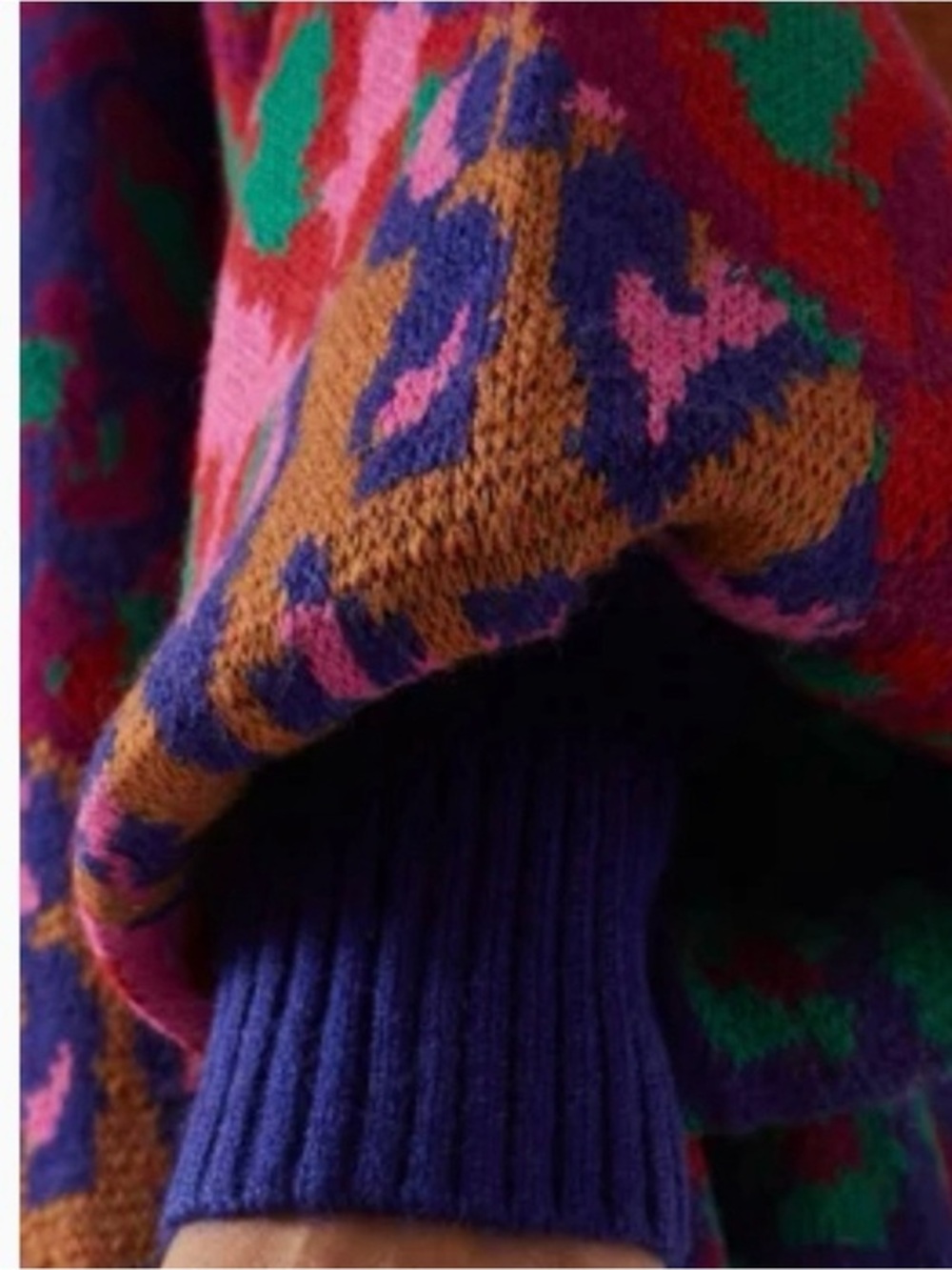 Farm Rio Colorful Animal Print Long Belted Cardigan Size Small - Picture 3 of 14